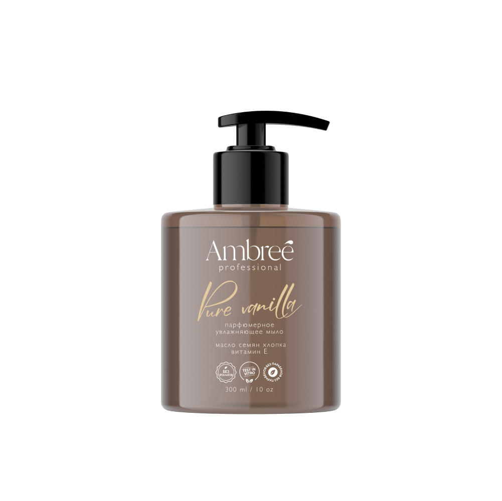 Мыло парфюмерное для рук и тела Ambree professional, Pure Vanilla, 300 мл