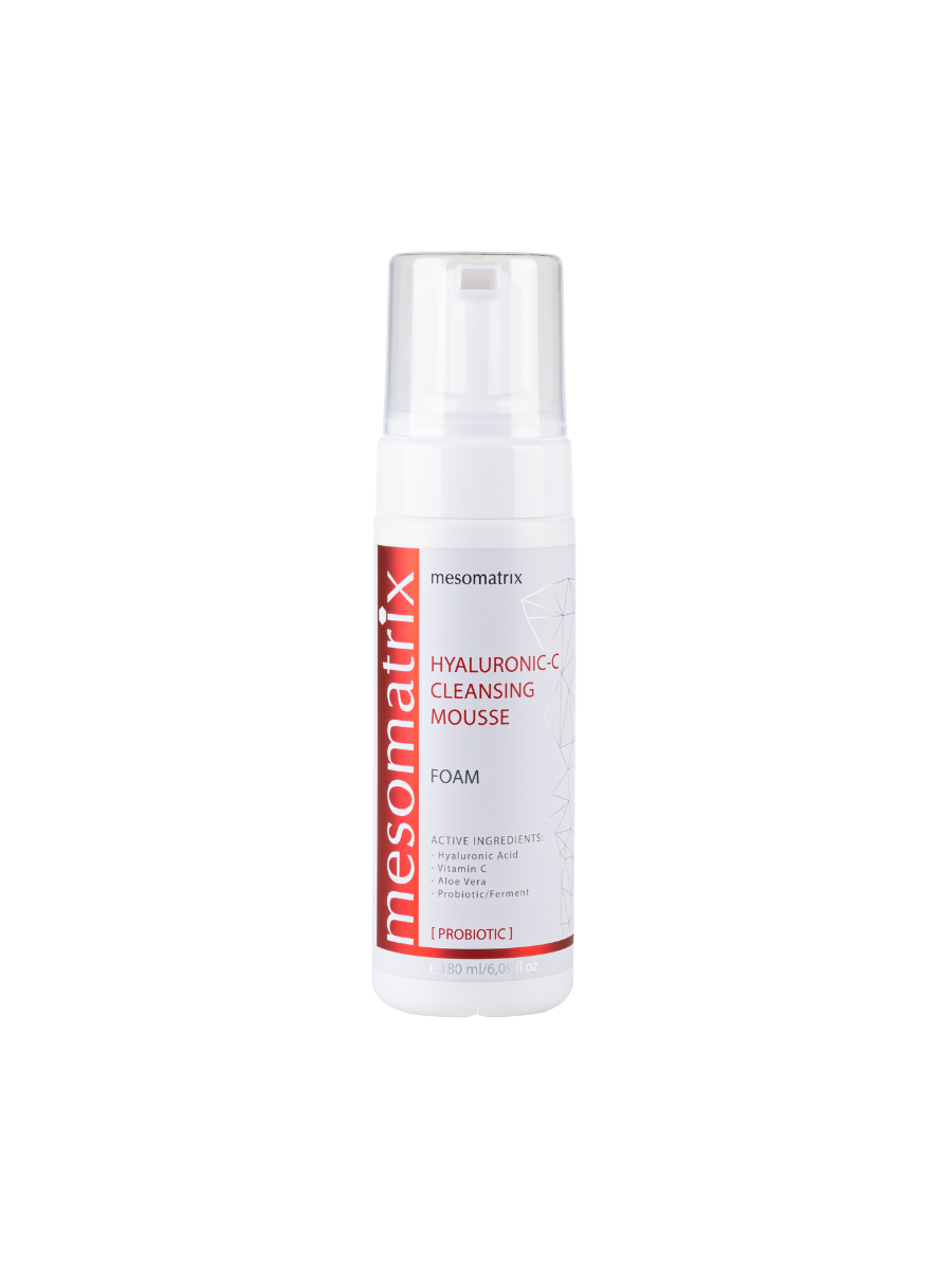 HYALURONIC- C, пенка очищающая увлажняющая с гиалуроновой кислотой и витамином С и пробиотиками MESOMATRIX / МЕЗОМАТРИКС, 180 мл