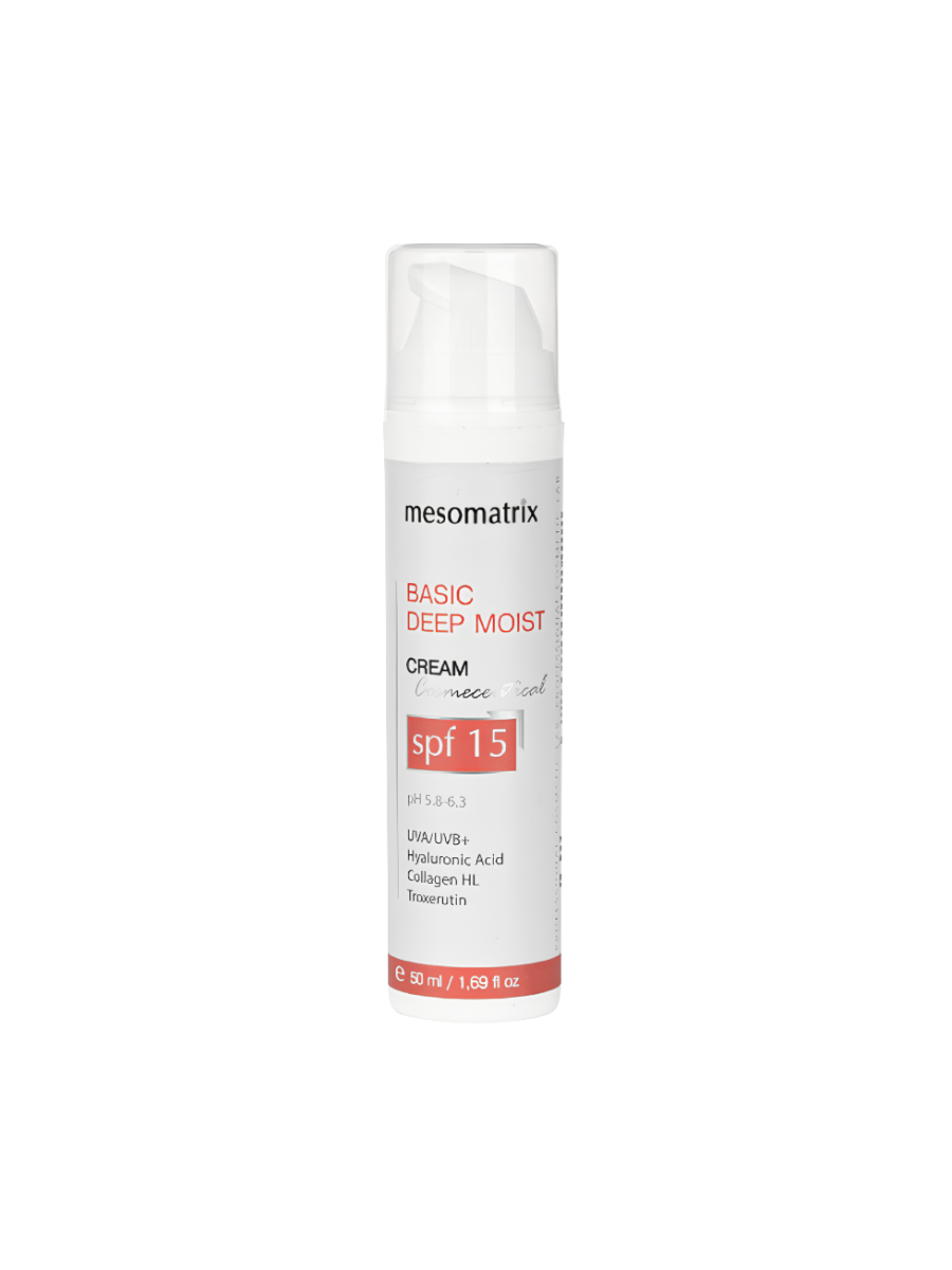Крем увлажняющий MESOMATRIX / МЕЗОМАТРИКС для лица и век с SPF 15 BASIC DEEP MOIST, 50 мл