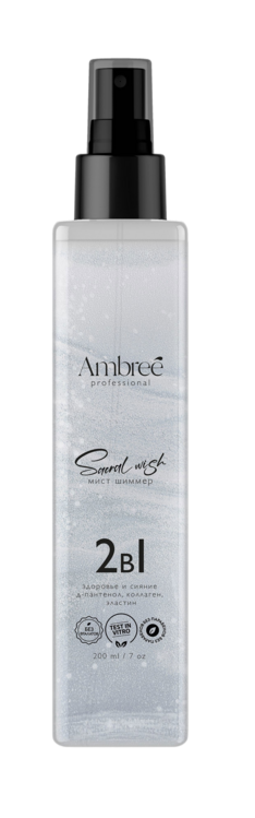Мист шиммер здоровье и сияние волос и кожи 2 в 1 серии Ambree professional. Sacral wish. 200 мл
