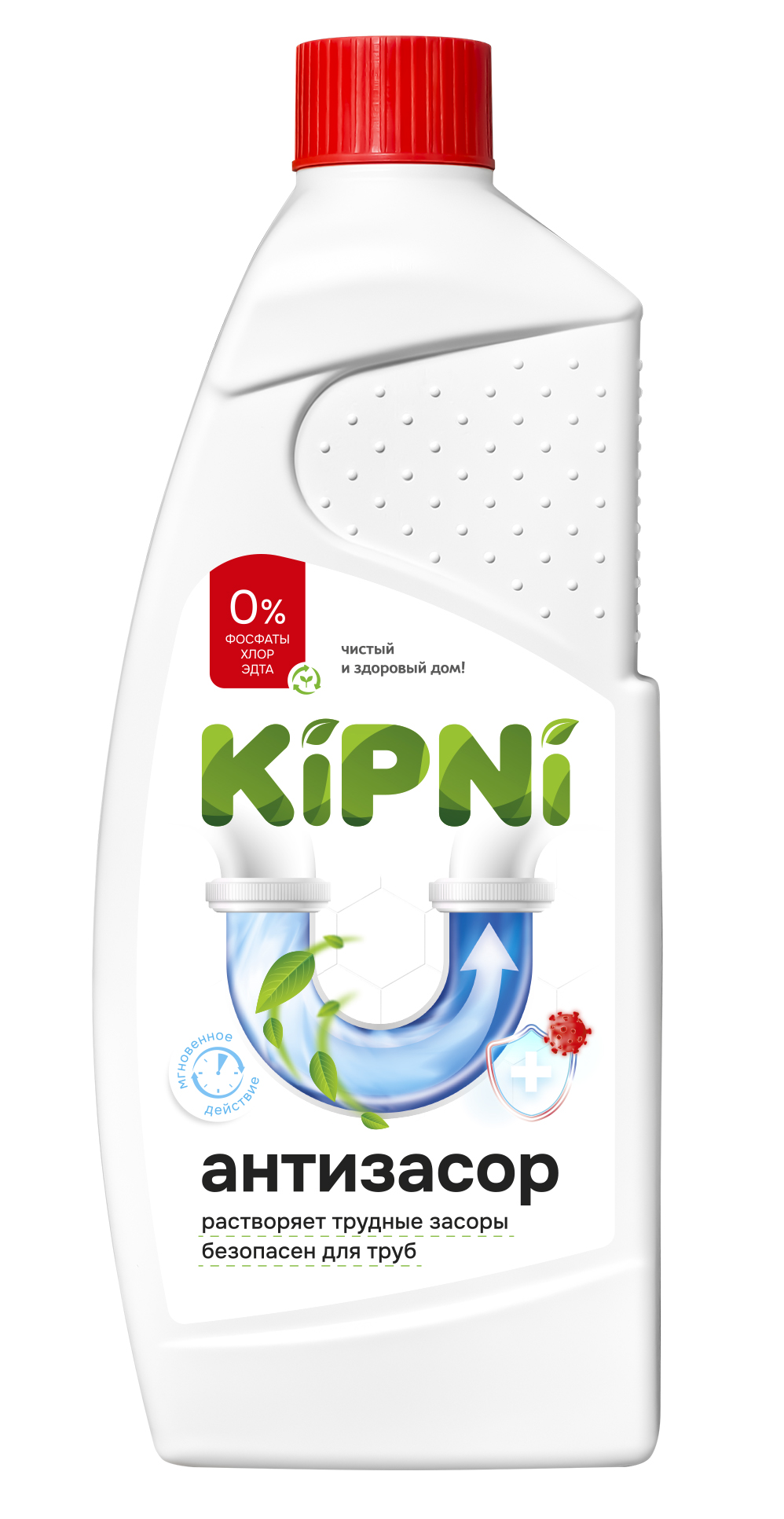 Средство для устранения засоров KiPNi, 1л.