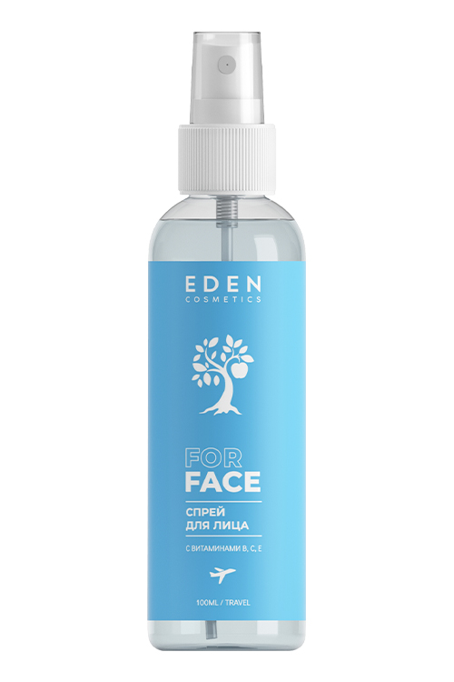Спрей для лица EDEN с витаминами B, C, E, 100мл