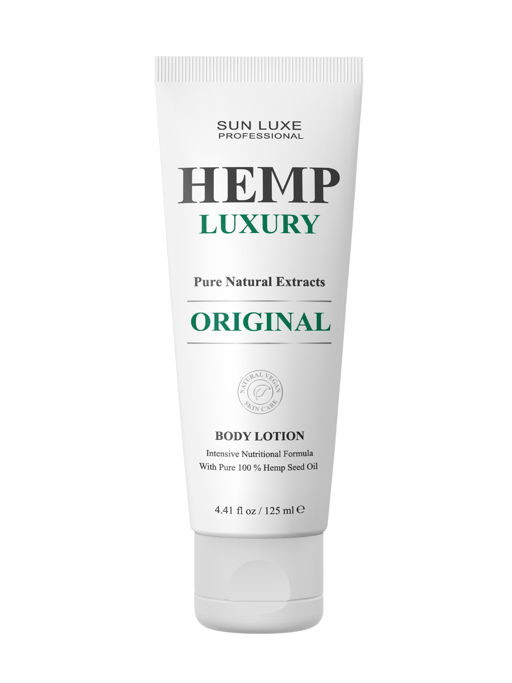 Профессиональный питательный лосьон для тела Sun Luxe Professional Hemp Luxury "Original", 125 мл