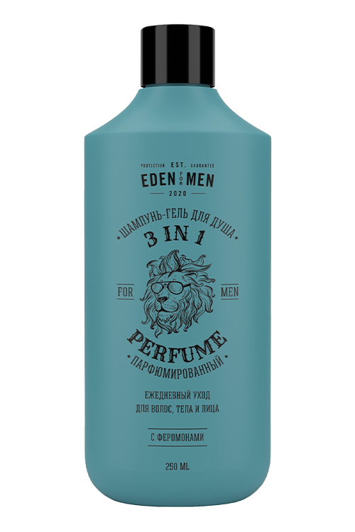 Шампунь-гель EDEN For men 3в1 парфюмированный, 250мл