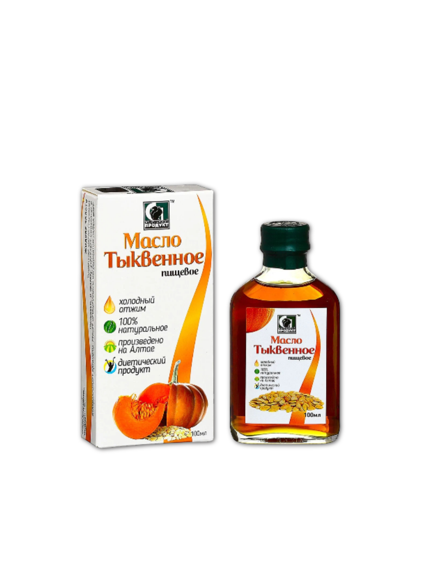 Масло тыквенное пищевое, Сибирский продукт, 100 мл