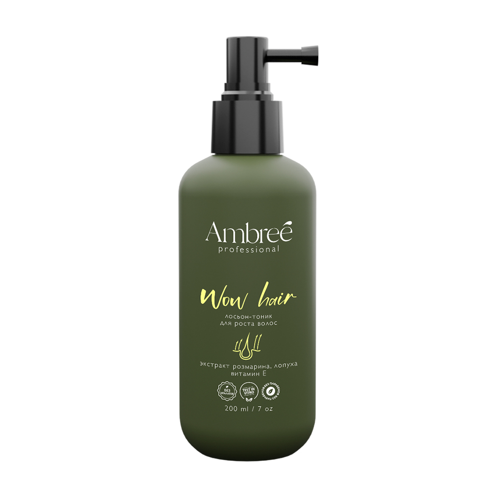 Лосьон-тоник для роста волос серии Ambree Professional. WOW HAIR, 200 мл