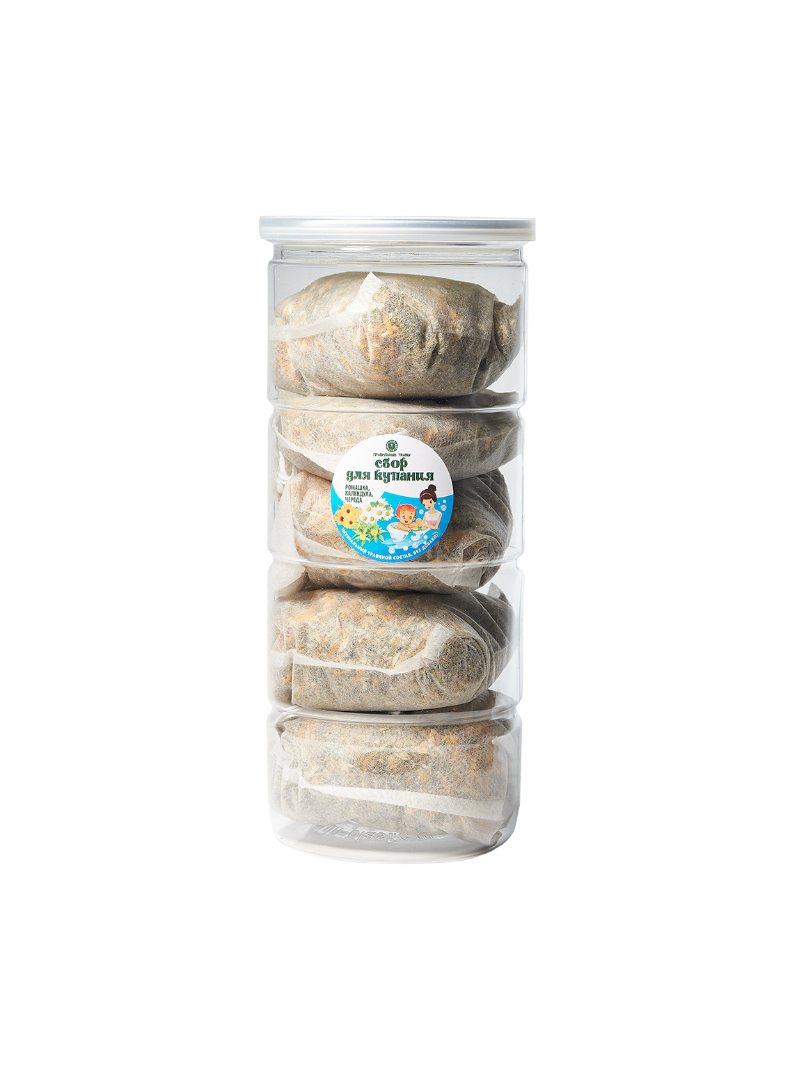 Сбор для купания детей (ромашка, череда, календула) (5шт.*20гр.) 100 гр, Правильные травы.