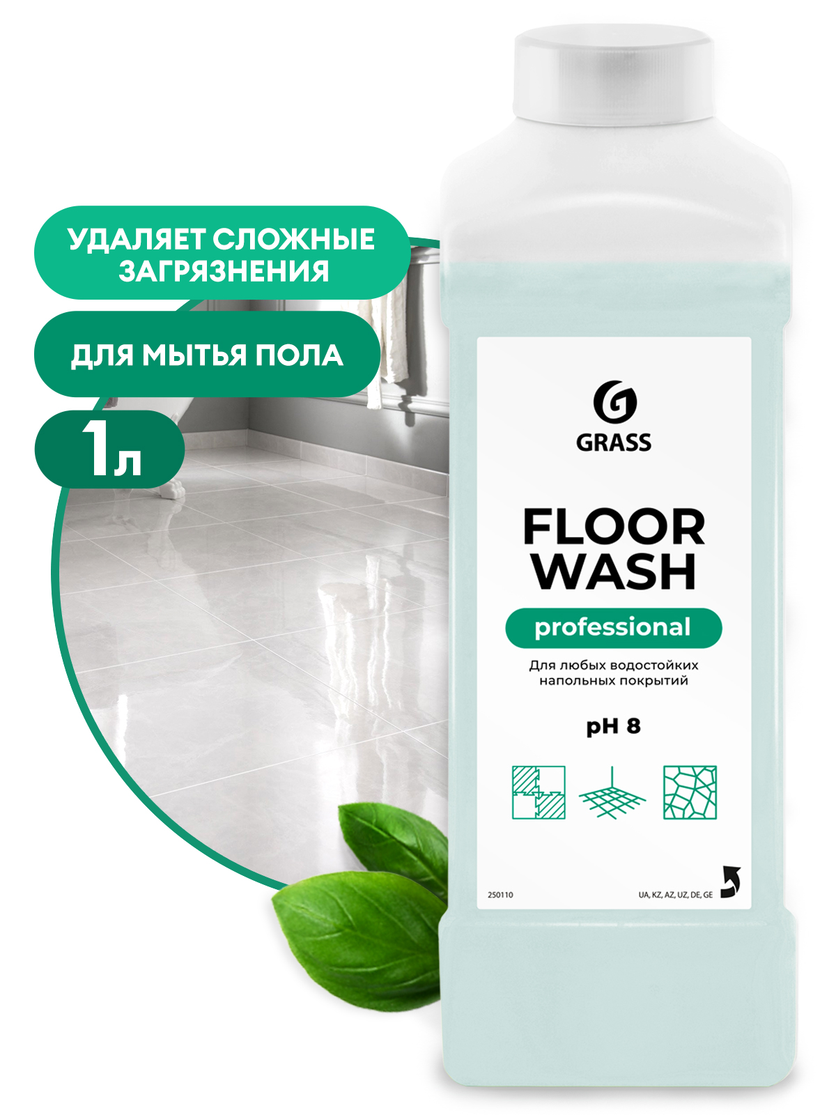 GRASS Нейтральное средство для мытья пола "Floor wash" (канистра 1 л)