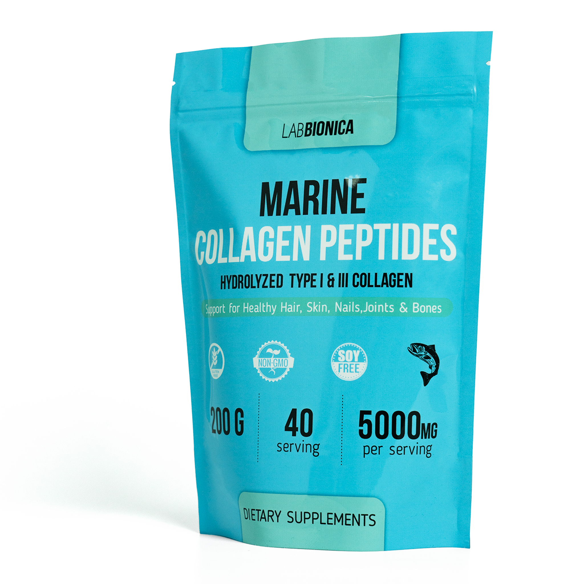 LABBIONICA Коллаген морской MARINE COLLAGEN 5000 мг в порошке