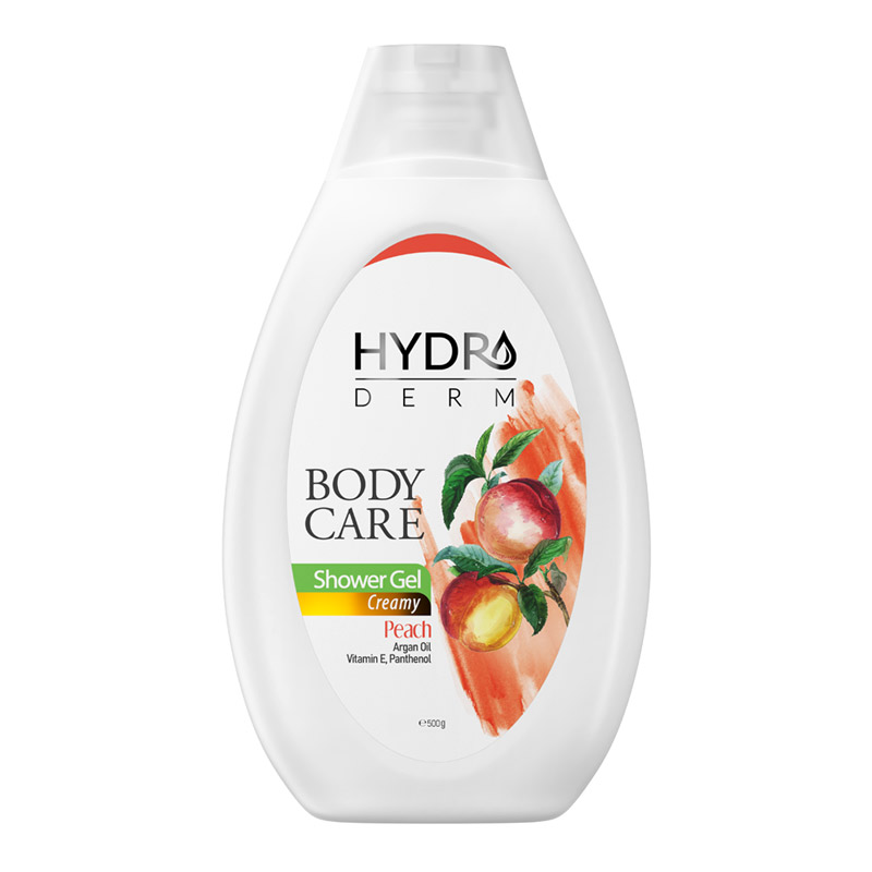 Крем-гель для душа "PEACH" с ароматом Персика HYDRODERM, 500 мл