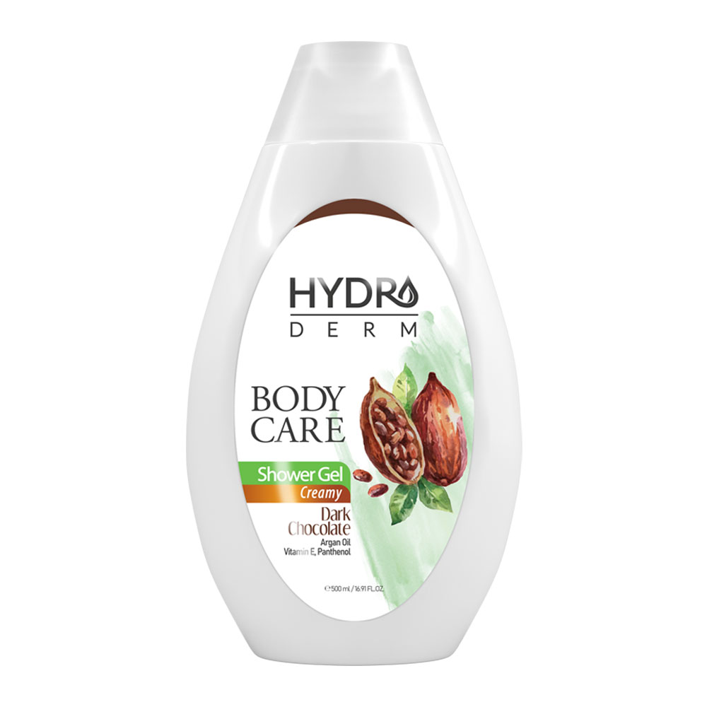 Крем-гель для душа "DARK CHOCOLATE" с ароматом Шоколада HYDRODERM, 500 мл