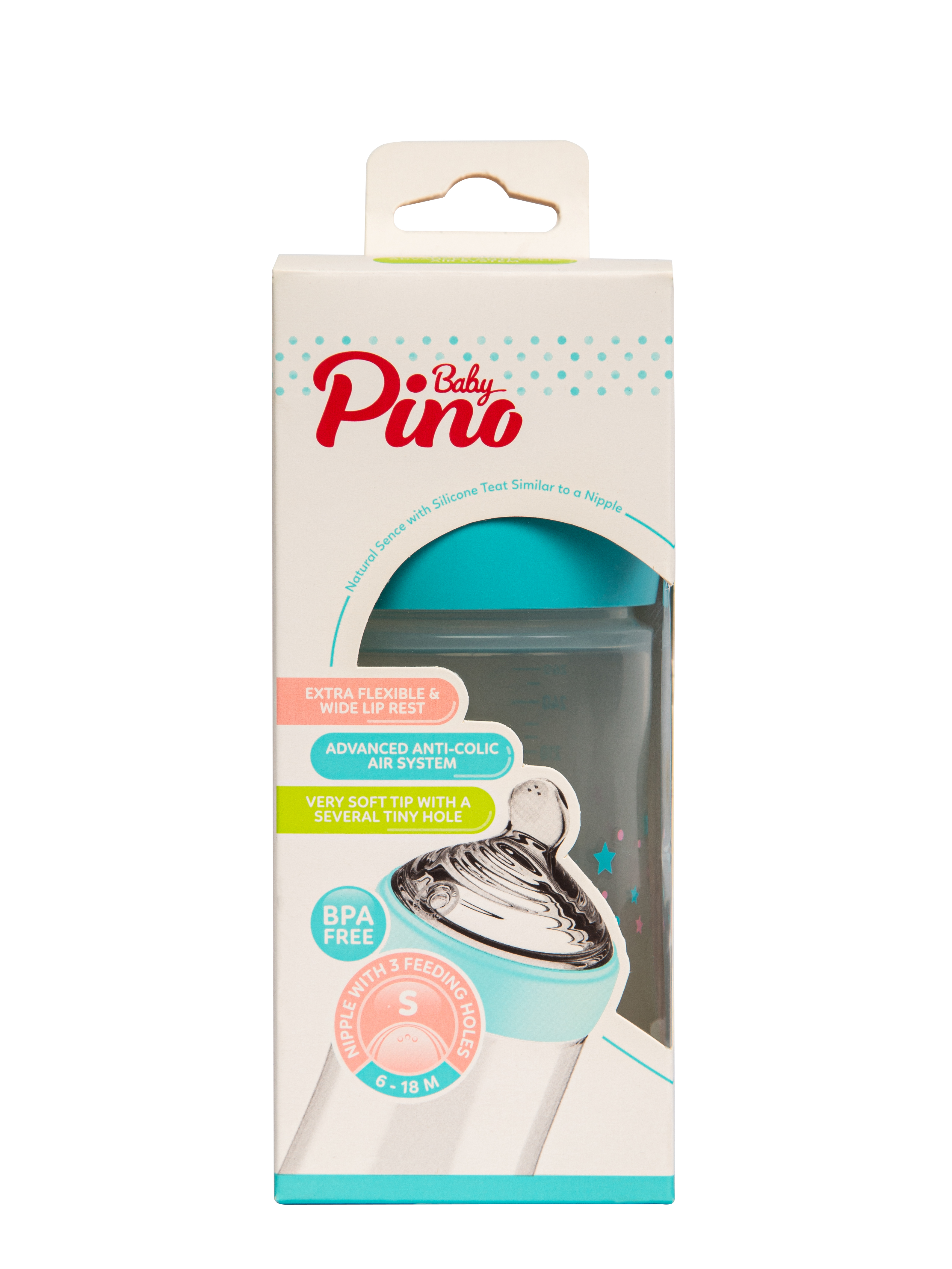 Детская бутылочка "Baby Pino" 260 мл.