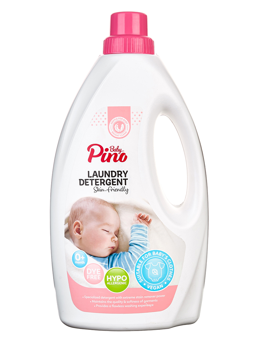 Гель для стирки детского белья Baby Pino, розовая упаковка 2л