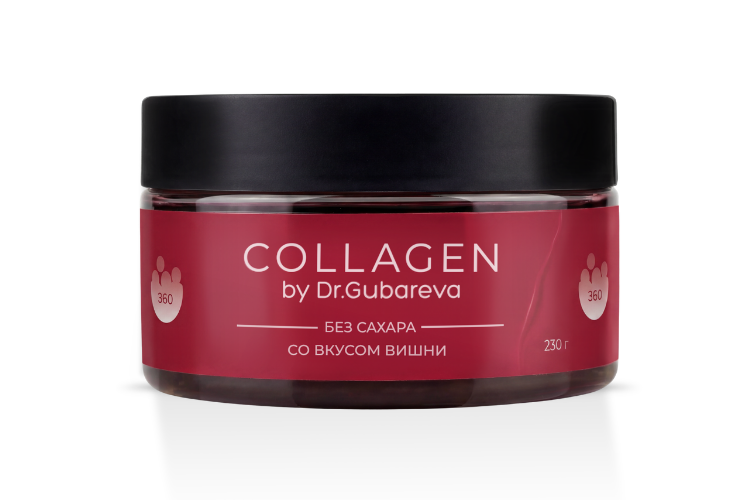 Сollagen 360 by dr.Gubareva со вкусом вишни 230 гр, желе
