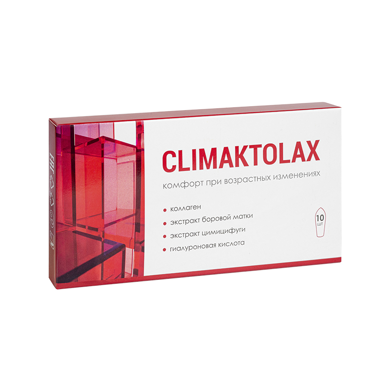 Крем твердый «CLIMAKTOLAX» для сглаживания симптомов климакса, 10 шт