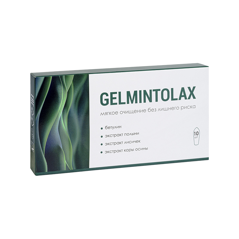 Крем твердый «GELMINTOLAX» для избавления от паразитов, 10 шт