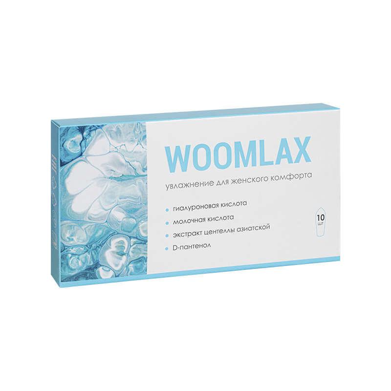 Крем твердый «WOOMLAX» для увлажнения влагалища, Алфит Плюс 10 шт