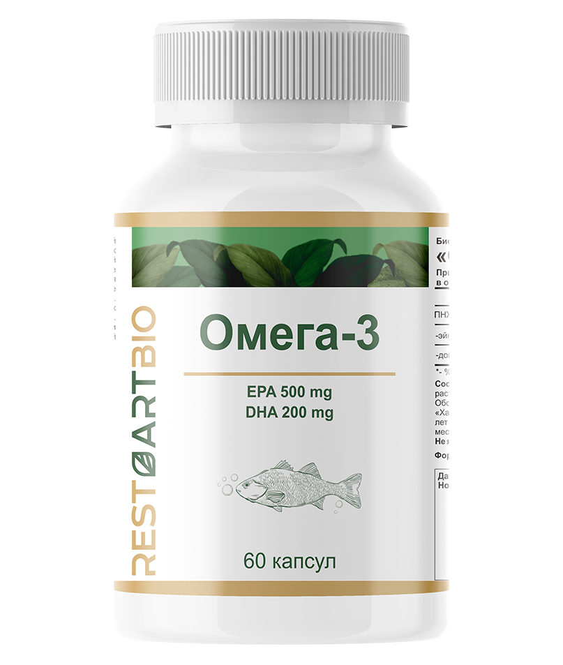 Омега 3 1800 мг 90% RESTARTBIO/РЕСТАРТБИО, 60 капсул