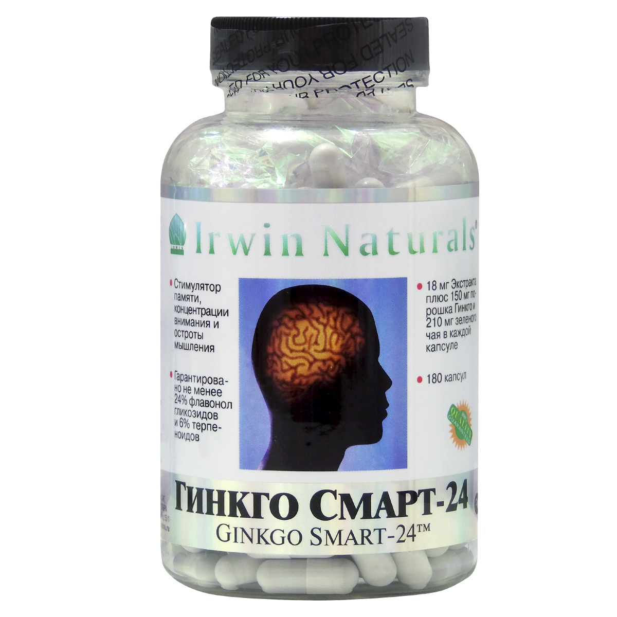 Гинкго Смарт-24 Irwin Naturals 180 капс