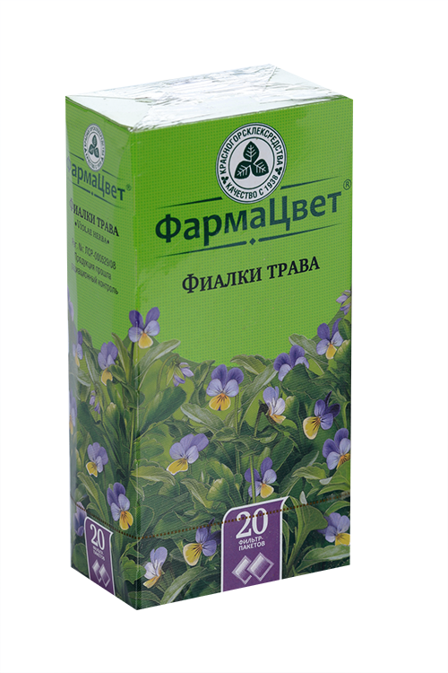 Фиалки трава, 1,5 г, 20 шт, порошок Красногорск