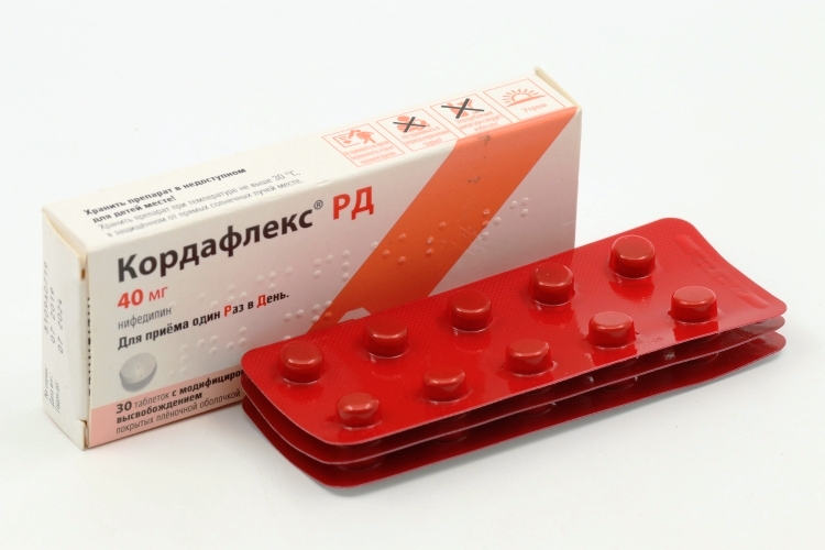 Кордафлекс РД 40 мг, 30 шт, таблетки покрытые оболочкой с .