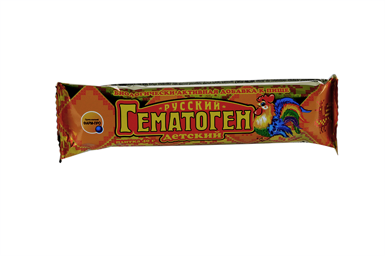 Гематоген детский, 40 г, плитки