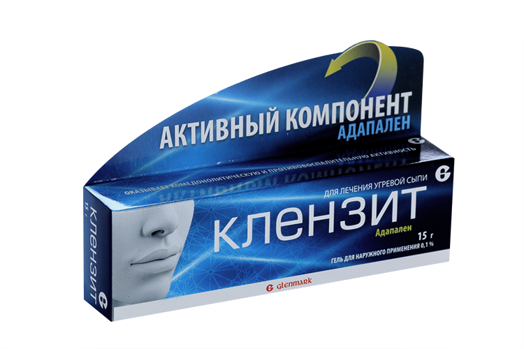 Клензит адапален. Клензит гель 0,1% 15г. клензит-с гель д/наруж прим 0,1 % 15 г х1. клензит гель д/нар. прим. 0.1% туба 15г. клензит 15 г.