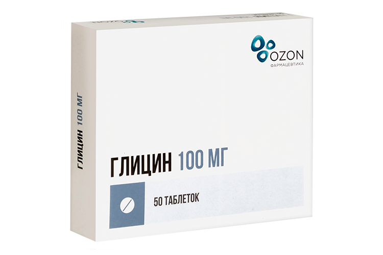 Глицин Озон 100 мг, 50 шт, таблетки подъязычные