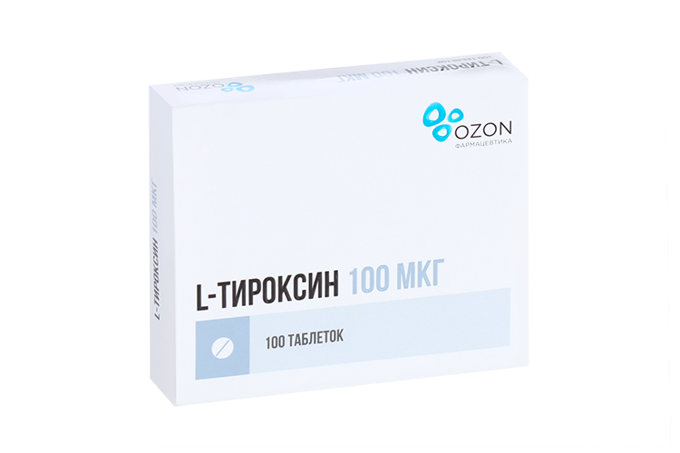 Л-Тироксин 100 мкг, 100 шт, таблетки – купить по цене 152 руб. в ...
