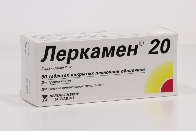 Леркамен 20 20 мг, 60 шт, таблетки покрытые пленочной оболочкой ...