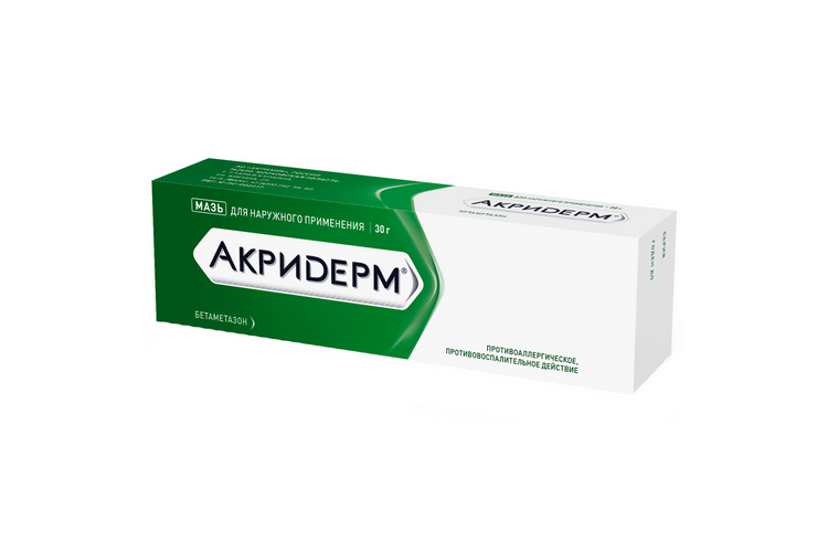 Акридерм 0.05%, 30 г, мазь – купить по цене 138 руб. в интернет ...