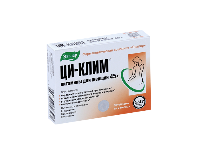 Ци-клим витамины для женщин 45+, 0,56 г, 60 шт, таблетки покрытые ...