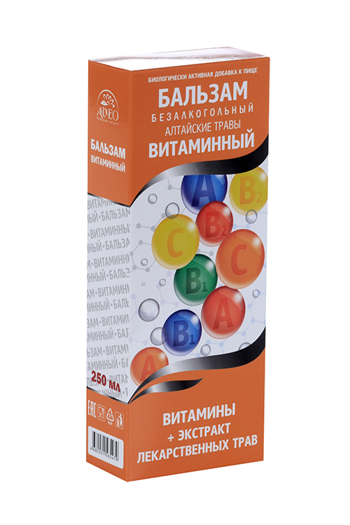 Бальзам Алтайские травы б/алког витаминный, 250 мл