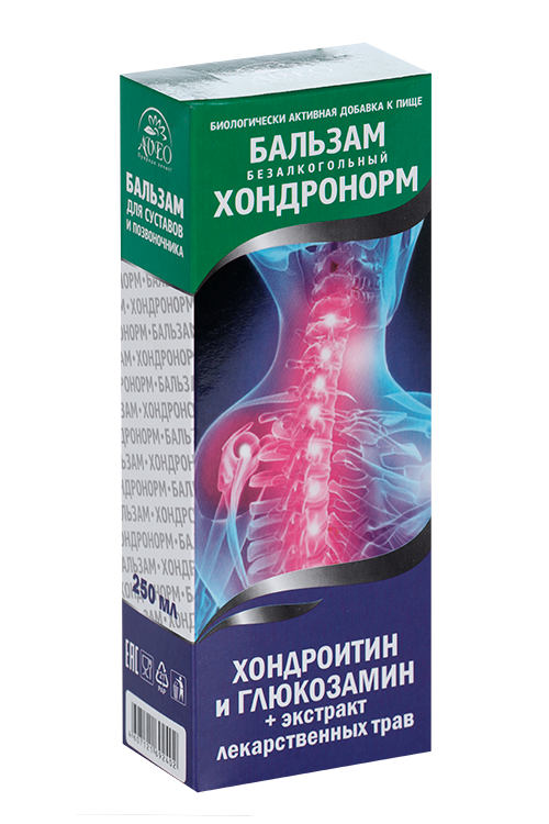 Бальзам Хондронорм б/алког хондроит/глюкозам/экстр трав, 250 мл