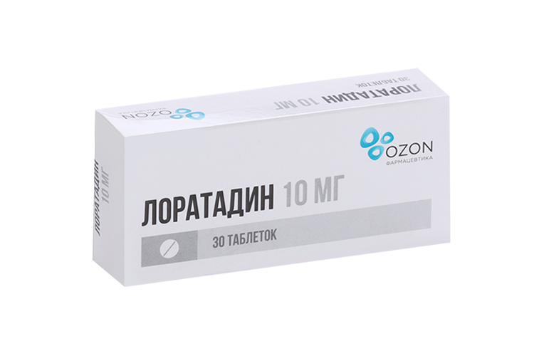 Лоратадин 10 мг, 30 шт, таблетки