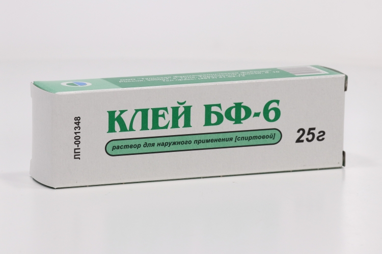 Клей БФ-6, 25 г, раствор для наружного применения спиртовой – купить по ...