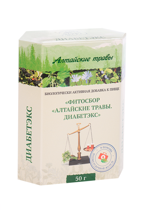 Диабетэкс фитосбор Алтайские травы, 50 г – купить по цене 116 руб. в ...