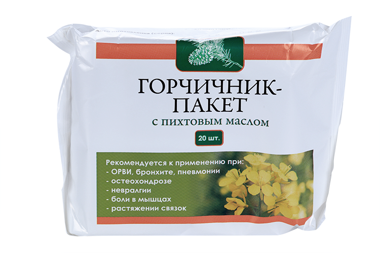 Горчичник пакет с пихтовым маслом, 20 шт –  по цене 53 руб. в .
