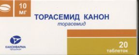 Торасемид Канон 10 мг, 20 шт, таблетки – купить по цене 210 руб. в ...