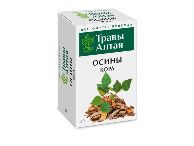 Осины кора серии Алтай, 50 г
