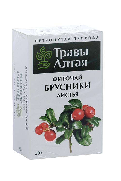 Брусники лист серии Алтай, 50 г