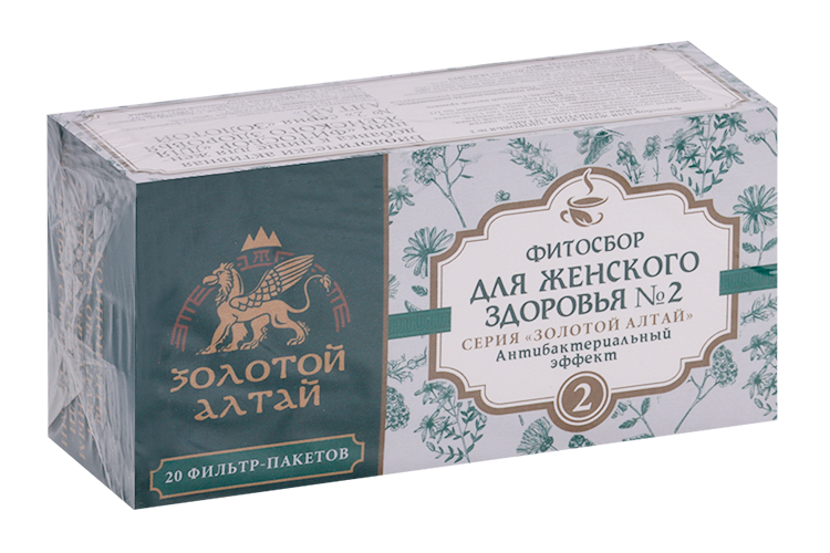 Для женского здоровья сбор №2 Золотой Алтай антибактериальный эффект, 1,5 г, 20 шт