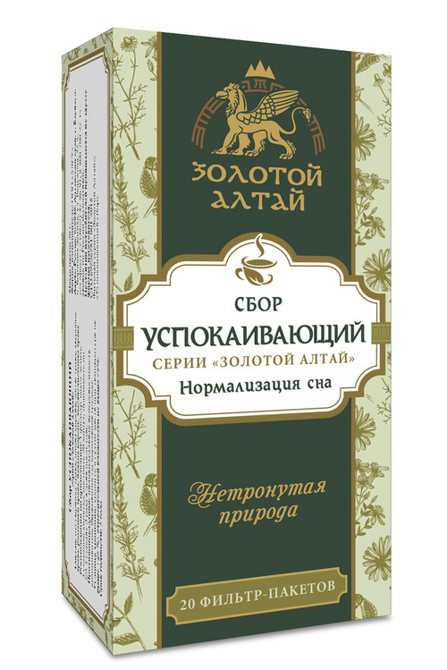 Успокаивающий сбор Золотой Алтай, 1,5 г, 20 шт