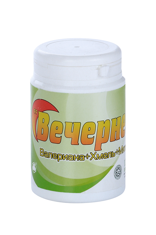 Вечернее Валериана+Хмель+Мята, 200 мг, 120 шт, драже – купить по цене ...