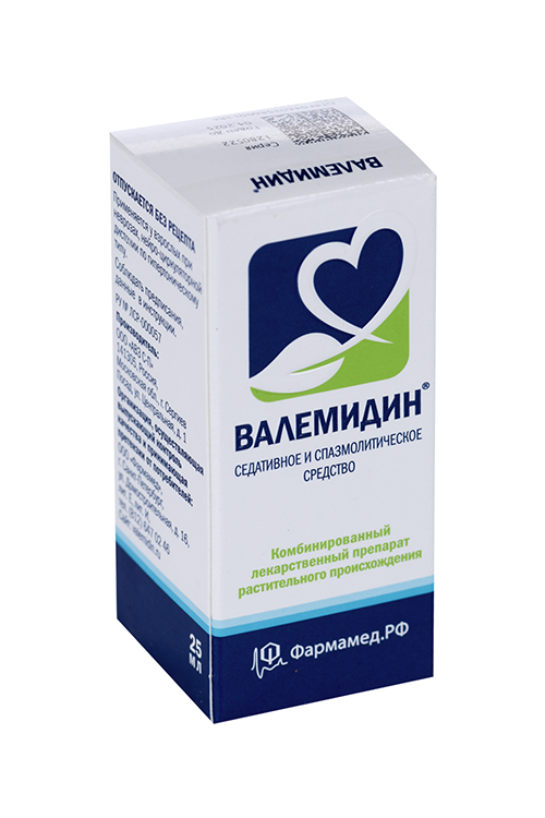 Валемидин, 25 мл, капли для приема внутрь спиртовые