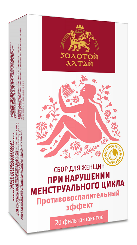 Сбор Золотой Алтай для женщин при нарушении менструального цикла, 1,5 г, 20 шт