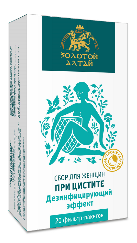 Сбор Золотой Алтай для женщин при цистите, 1,5 г, 20 шт