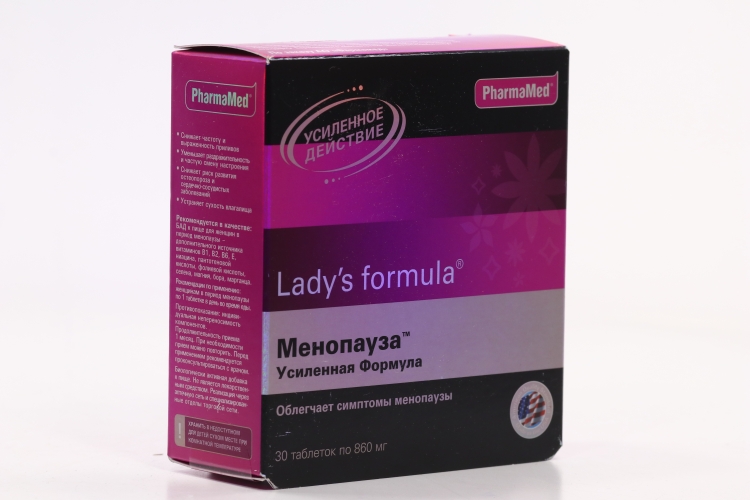 Lady s formula таблетки инструкция менопауза