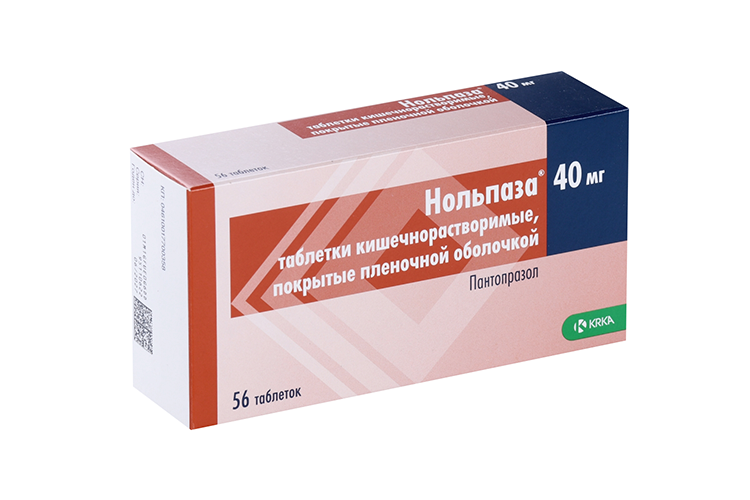 Нольпаза 40 мг, 56 шт, таблетки покрытые кишечнорастворимой оболочкой ...