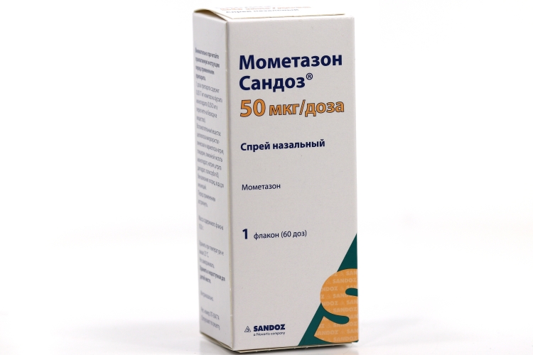 Мометазон Сандоз 50 мкг/доза 60 доз, 10 г, спрей назальный – купить по ...